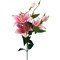 6 Heads/Branch Easter Vivid Artificial Lily Flower Branch Home Wedding Party Decor
